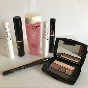 Lancome 7 Piece set Toner eye shadow mascara eyeliner makeup beauty set new